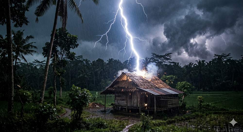 Peringatan Dini! Hingga Pukul 22.40 Wita, 9 Kabupaten di Kalsel Ini Terancam Hujan Petir Angin Kencang