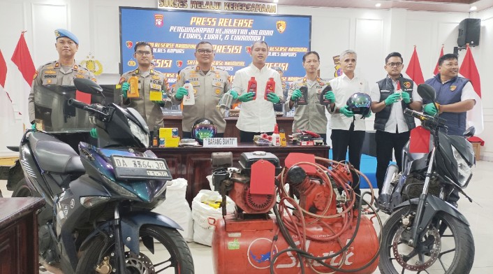 Polres Kapuas Ungkap 12 Kasus Pidana Selama Januari–Mei 2026