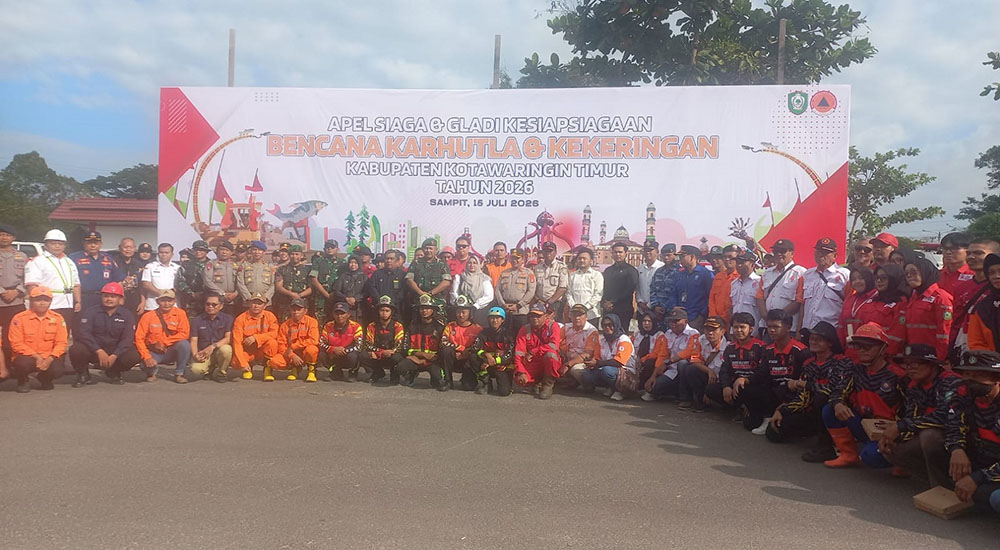 Hadapi Ancaman Karhutla dan Kekeringan, Pemkab Kotim Gelar Apel Siaga Bencana