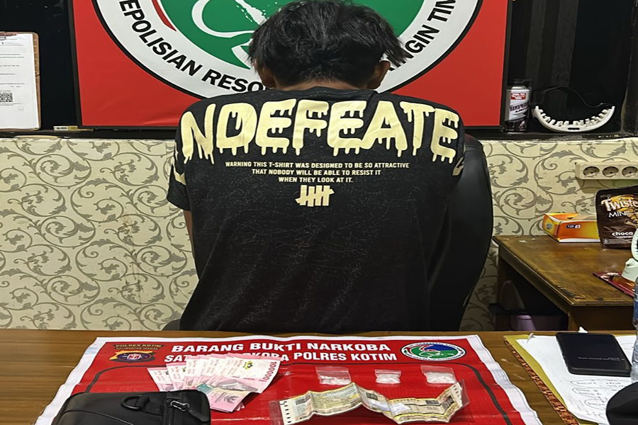 Dibekuk Saat Melintas di Jalan Wengga Sampit, Pemuda Ini Kedapatan Bawa Sabu Hampir 10 Gram