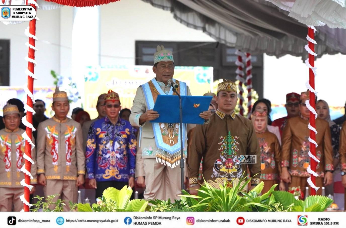 Heriyus Tegaskan Komitmen Pembangunan Pro-Rakyat di HUT ke-24 Murung Raya