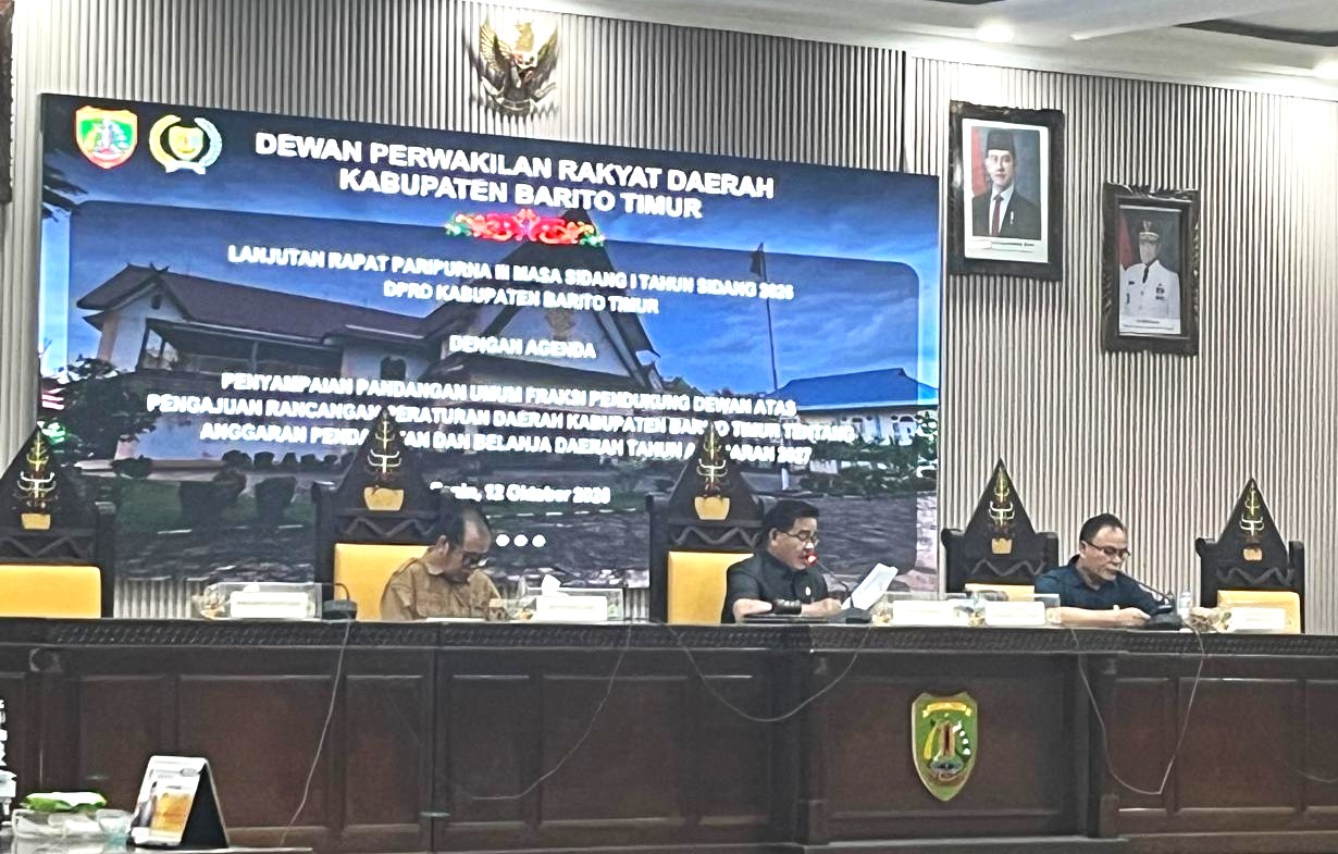 RAPBD 2027 Bartim Mulai Dibahas, Enam Fraksi Nyatakan Siap