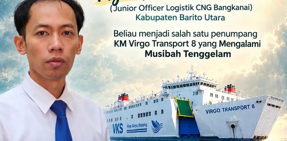 Belum Sampai di Muara Teweh, Karyawan CNG Bangkanai Ini Dikabarkan Ikut KM Virgo Transport 8 yang Tenggelam