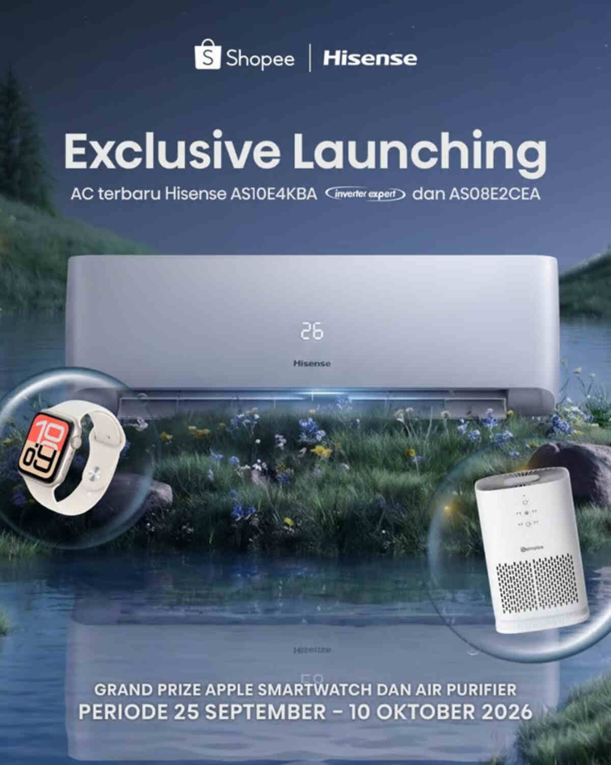 Hisense Luncurkan AC Generasi Terbaru, Eksklusif di Shopee pada 25 September–10 Oktober 2026