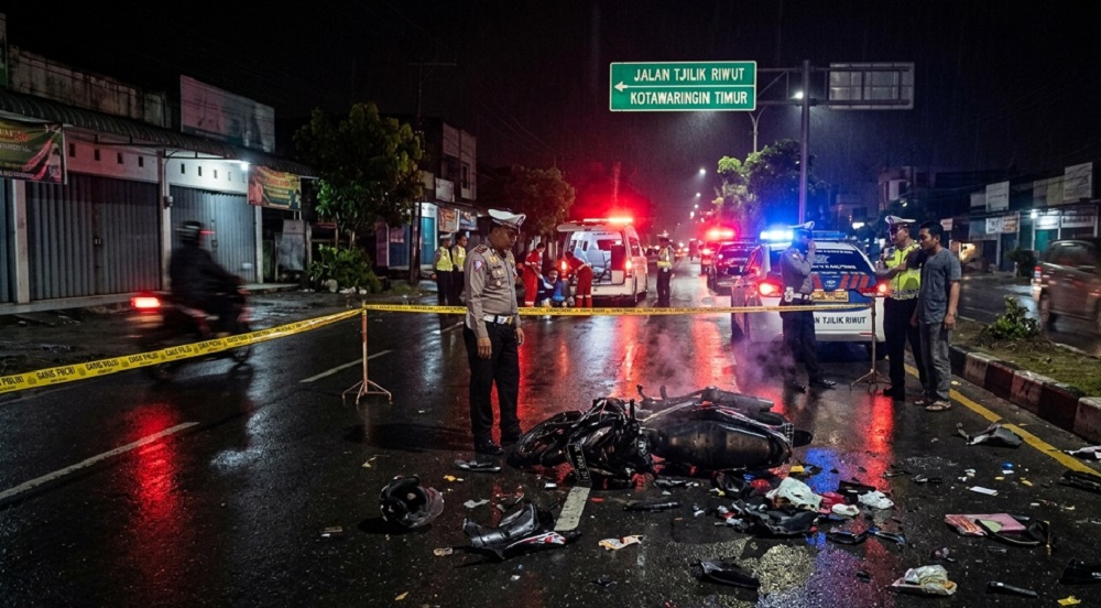 Malam Mencekam di Rubung Buyung, Kakak-Adik Jadi Korban Kecelakaan Maut di Jalan Tjilik Riwut