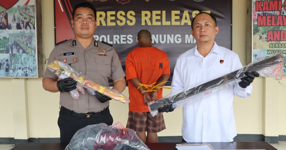 Kabur Setelah Habisi Pria Palangka Raya di Tewah, AD Diringkus Polisi di Tumbang Nusa