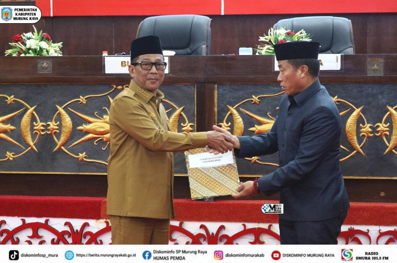 Ranperda Perangkat Daerah Resmi Diserahkan ke DPRD