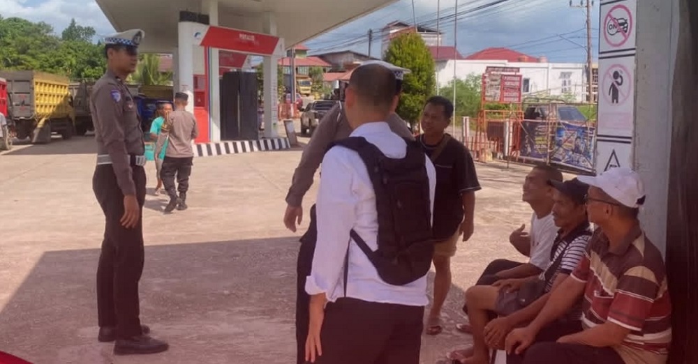 Pelototi SPBU, Polres Barito Utara Ogah Terjadi Penyelewengan Distribusi BBM