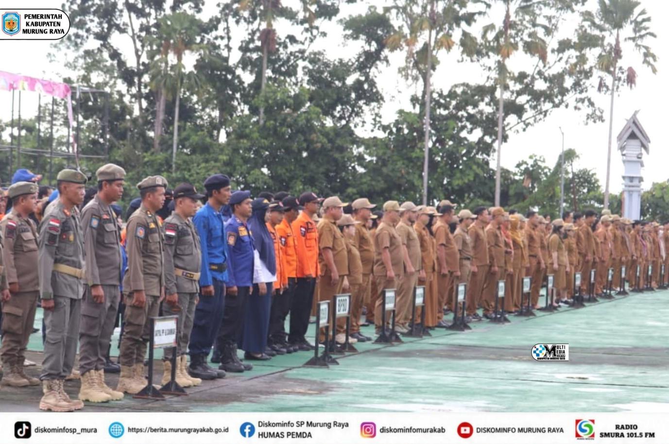 Pemkab Murung Raya Gelar Apel Gabungan, Fokus Persiapan Sinode XXV GKE dan HUT ke-24