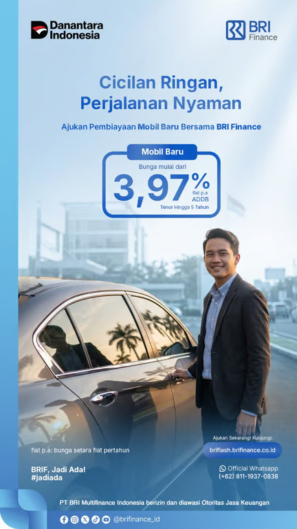 Temani Libur Panjang, BRI Finance Hadirkan Solusi Pembiayaan Mobil Baru