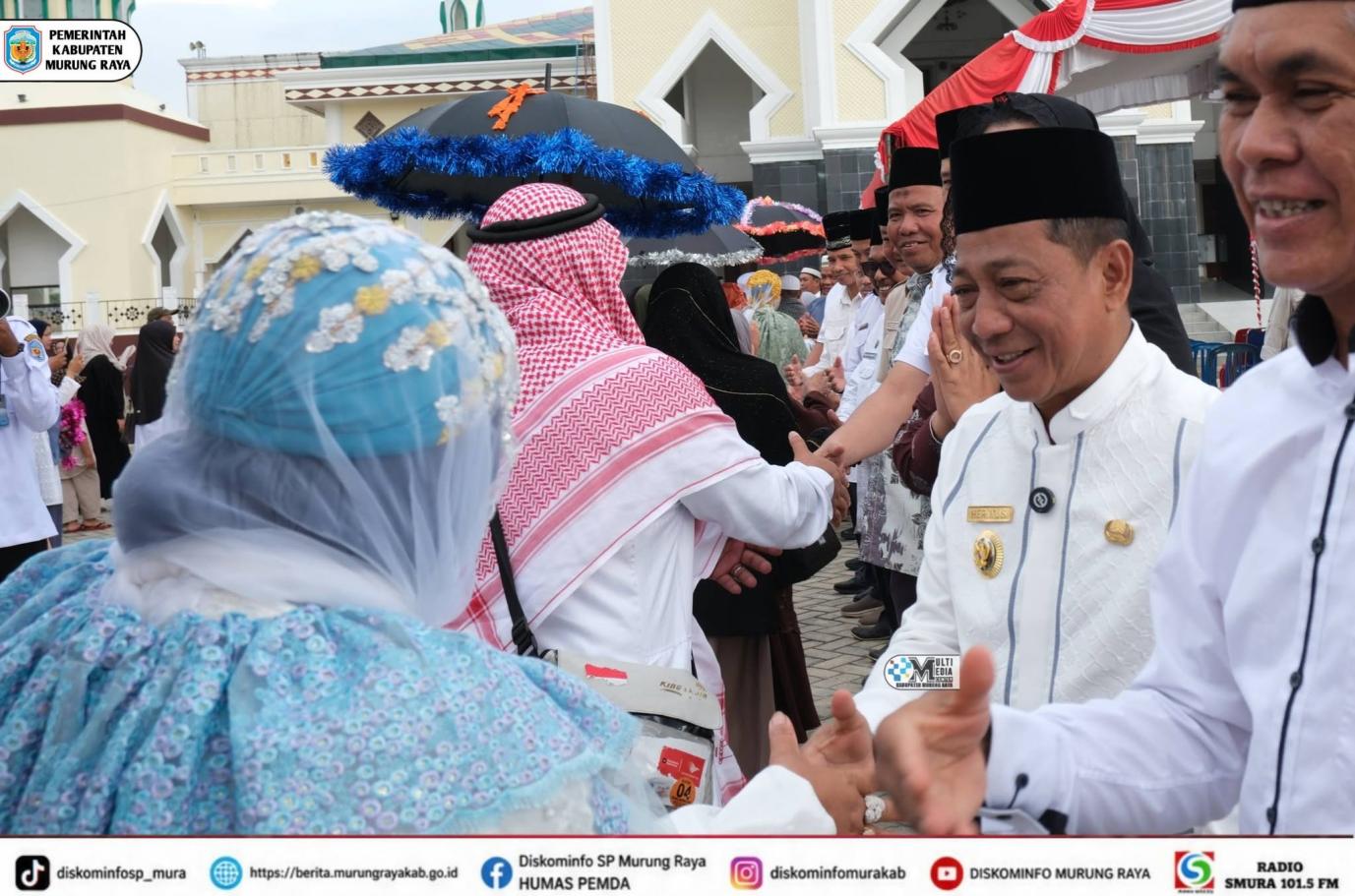 Bupati Heriyus Harap Nilai Spiritual Haji Jadi Teladan