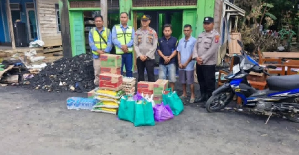 Ke Benangin Polres Barito Utara Serahkan Bantuan, Ini Penerima Manfaatnya