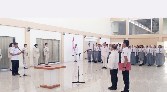 Pengangkatan Duta Pancasila Paskibraka Kapuas, Bupati Tekankan Semangat Kebangsaan