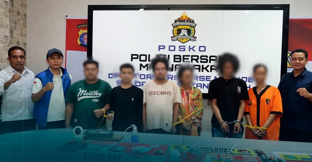 Polisi Gerebek Sarang Narkoba Puntun, Enam Pelaku Diamankan Bersama 56 Paket Sabu-sabu