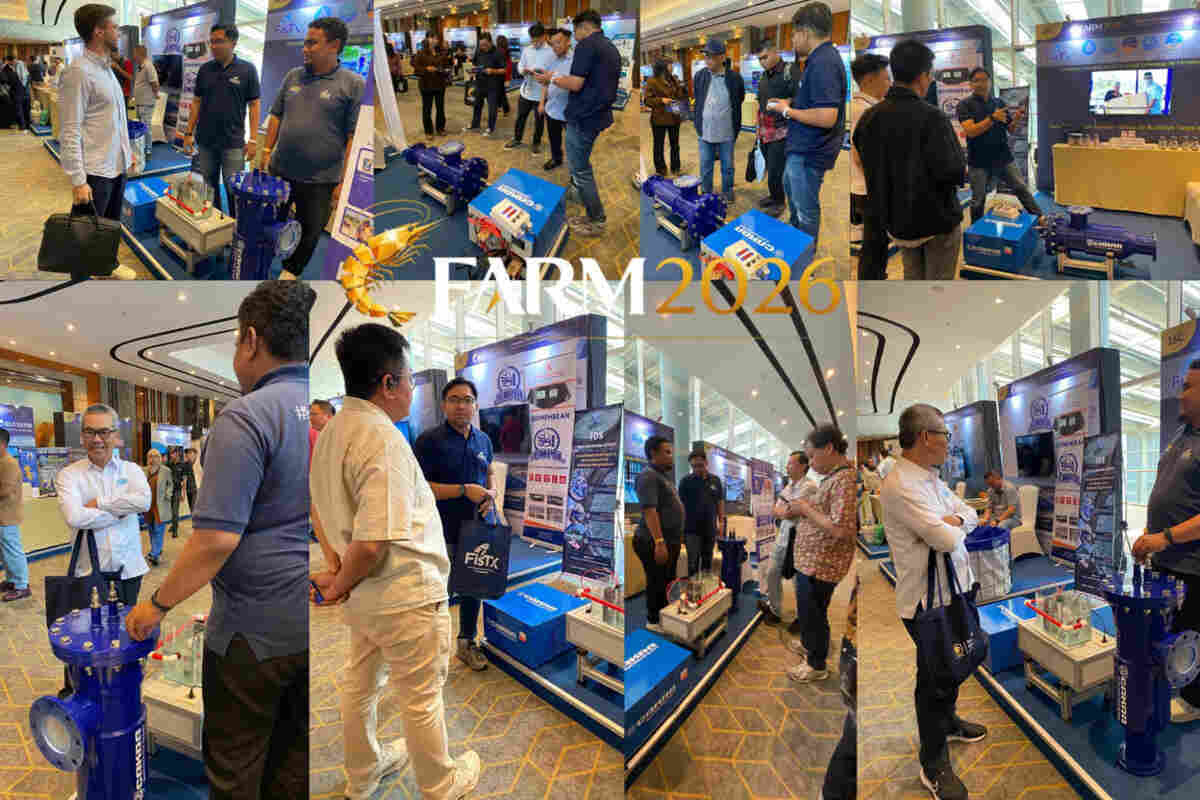 Cakra Elektrolisis Curi Perhatian di FARM 2026, FisTx Perkenalkan Teknologi Elektrokimia Pertama Sterilisasi Air Tambak