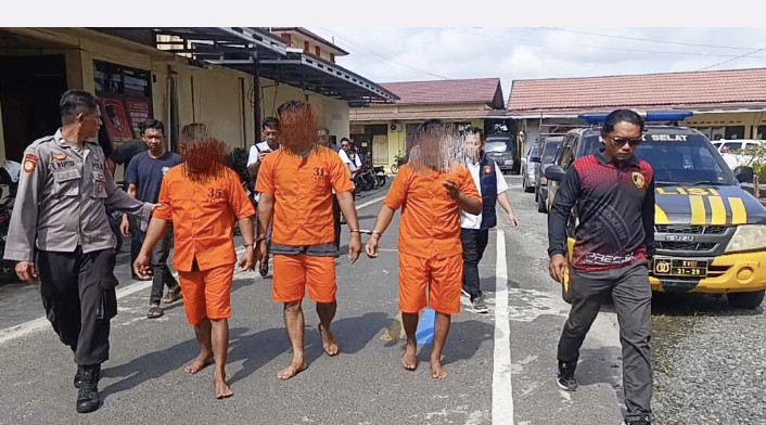 Polres Kapuas Ringkus Tiga Terduga Pelaku Curas Lintas Provinsi