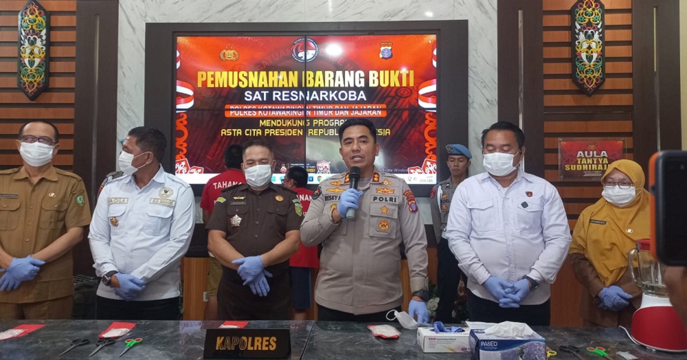 Dalam Sekejap, Lebih Satu Ons Sabu-sabu Lenyap di Kotawaringin Timur