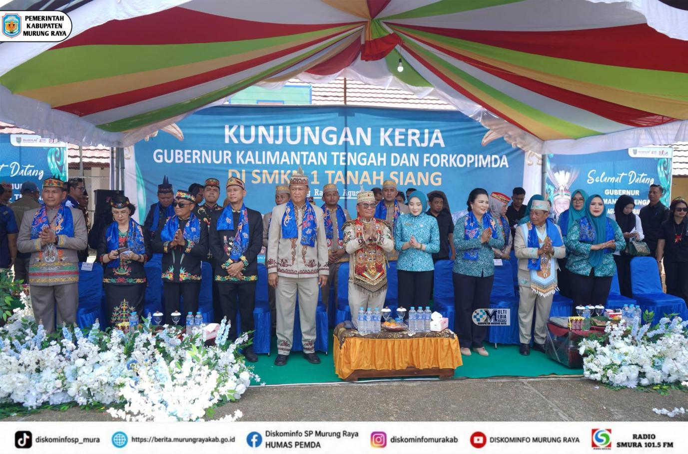Heriyus Dampingi Gubernur Kalteng Kunjungi SMKN 1
