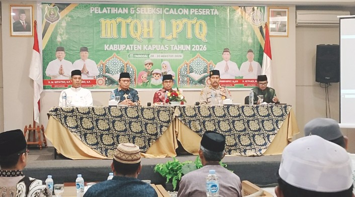 Pelatihan dan Seleksi Calon Peserta MTQH LPTQ Kapuas Resmi Dibuka