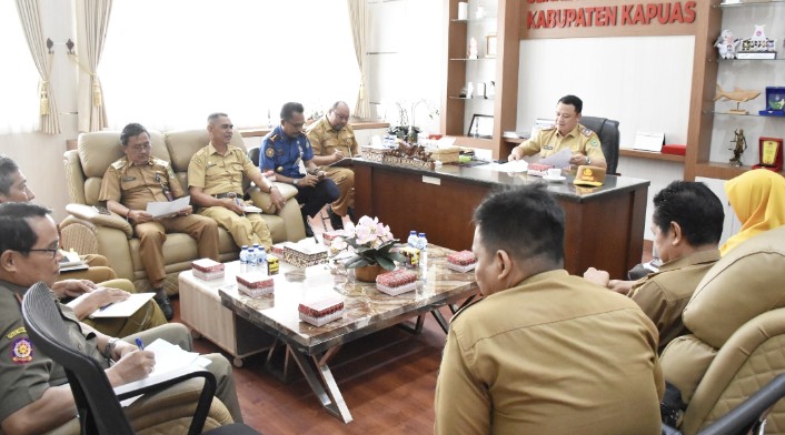 Pemkab Kapuas Bahas Lanjutan Penataan dan Penertiban Pedagang Pasar Jalan Mawar dan Jalan Anggrek