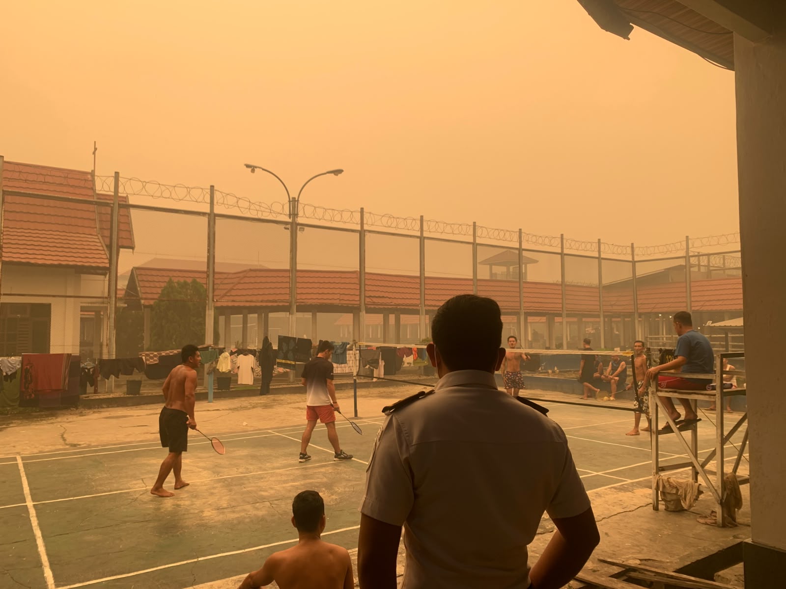 Kabut Asap Pekat, Lapas Narkotika Kasongan Pantau Kesehatan Warga Binaan