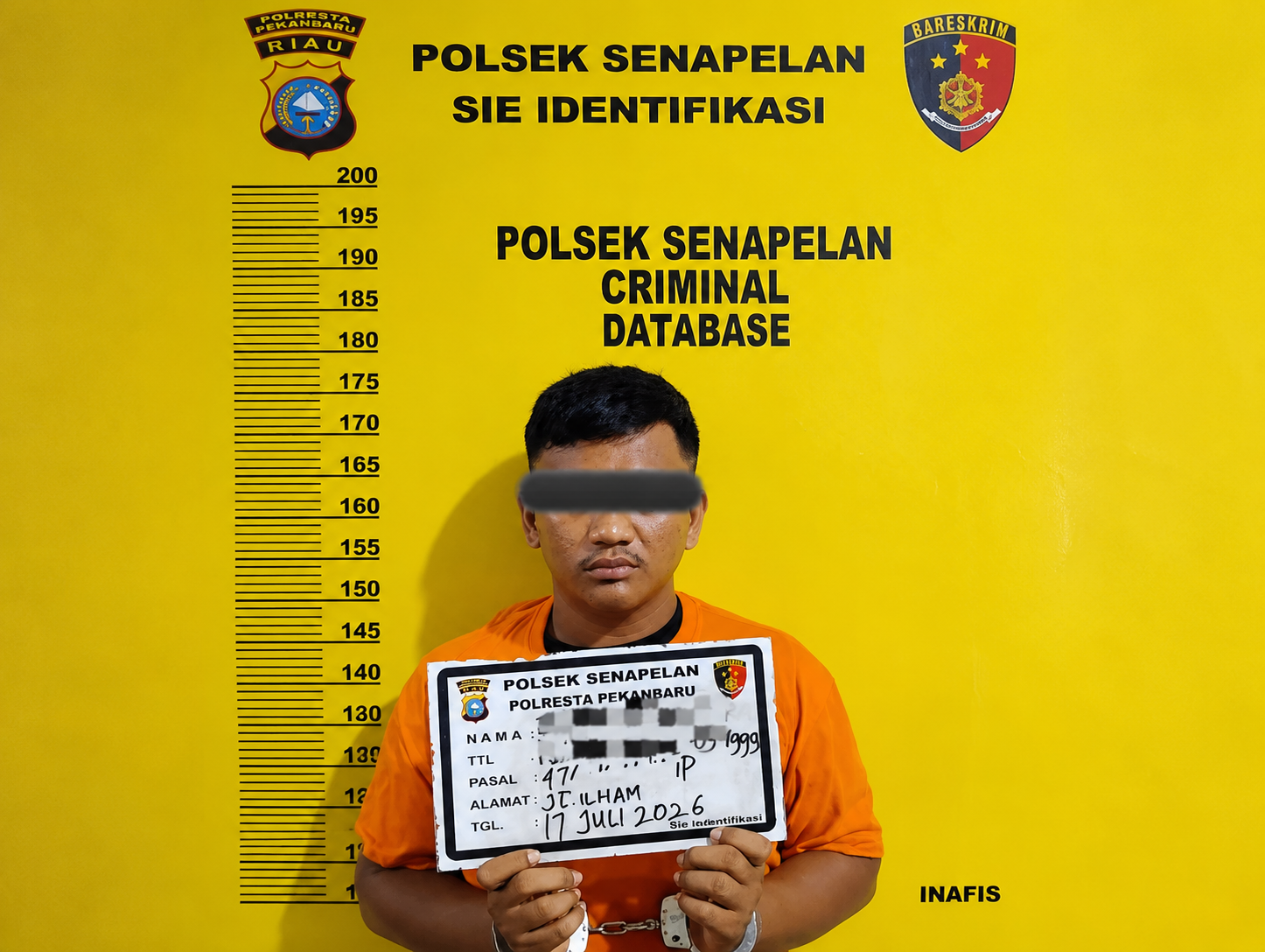 Beraksi di 16 TKP, Pencuri Motor di Pekanbaru Ditangkap Polisi