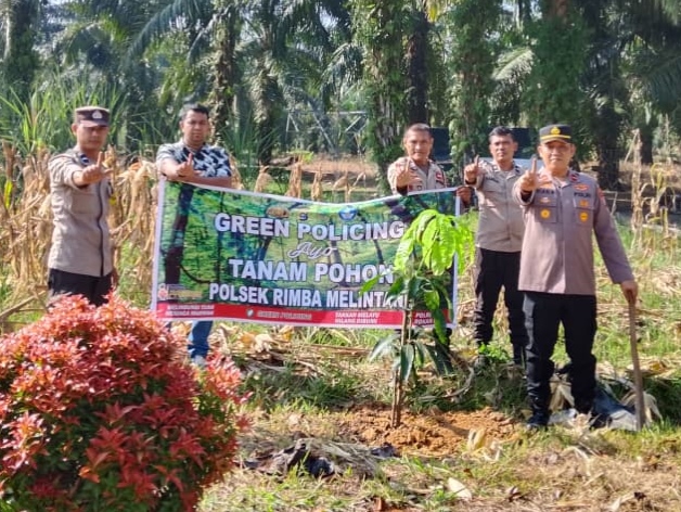 Green Policing, Kapolsek Rimba Melintang Tanam Pohon Mangga