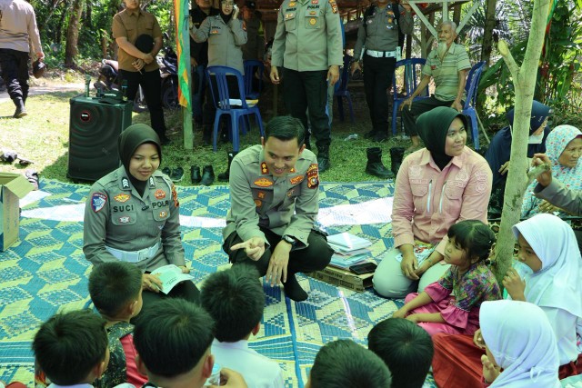 Kapolres Kuansing Pimpin Jalur Jelajah Riau untuk Rakyat di Kampung Tengah