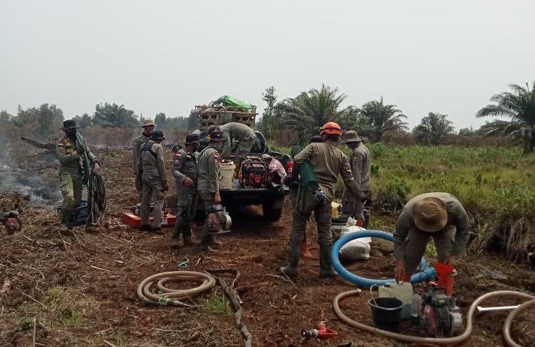 Tugas Selesai, 50 Personel Satpol PP Riau Kembali dari Penanganan Karhutla Pelalawan