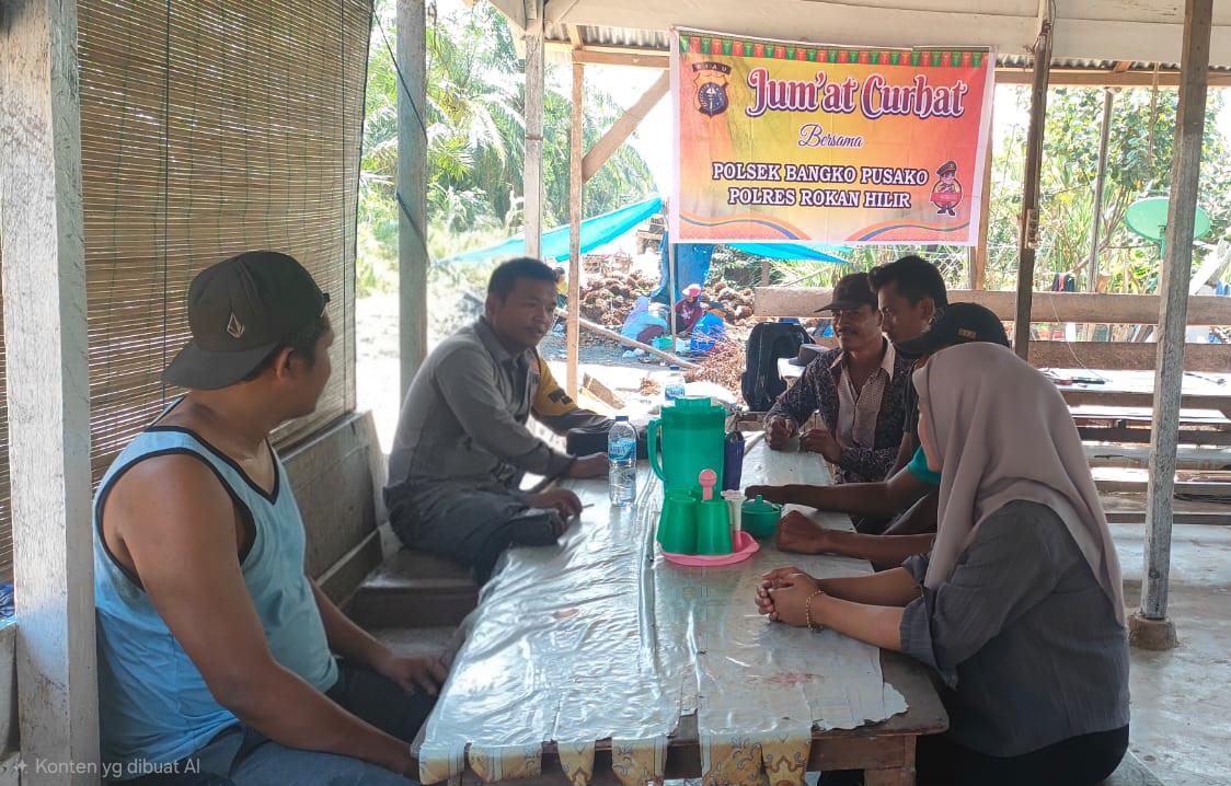 Polisi Gelar Jumat Curhat di Rohil, Warga Diminta Aktif Laporkan Gangguan Kamtibmas