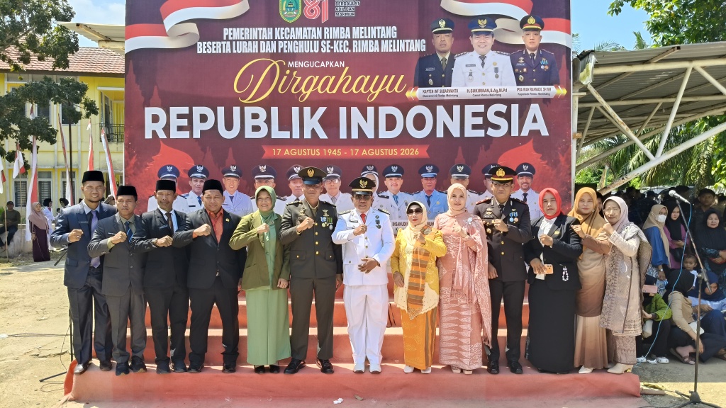 HUT RI ke-81 di Rimba Melintang Diikuti Ribuan Peserta, Detik-detik Proklamasi Berlangsung Khidmat