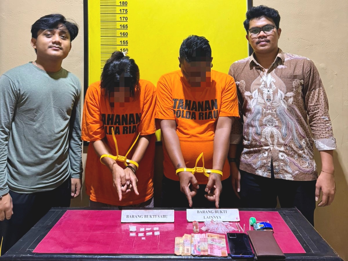 Jualan Sabu, Suami Istri di Panipahan Diamankan Polres Rokan Hilir