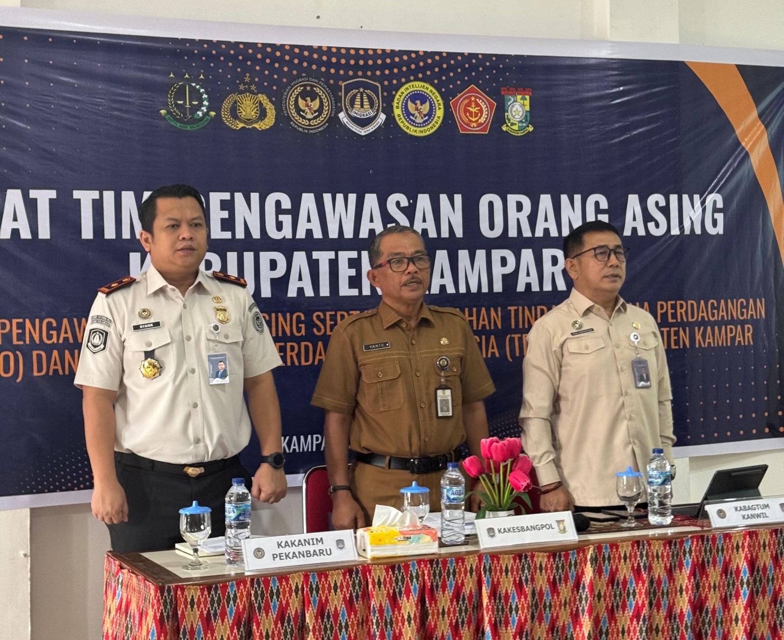 Imigrasi Pekanbaru Gelar Rapat Timpora di Kampar, Perkuat Pengawasan Orang Asing