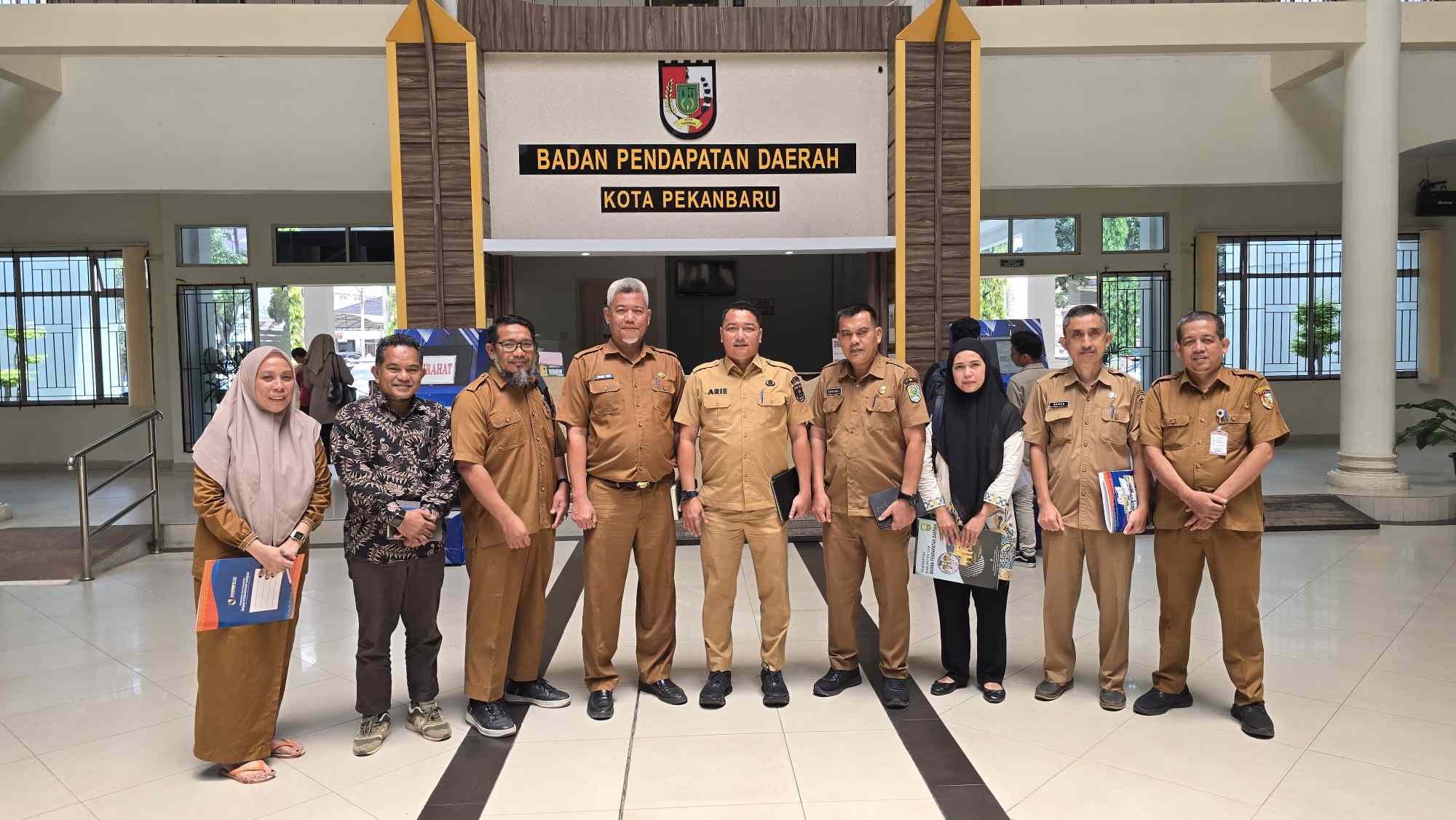 Bapenda Pekanbaru Terima Kunker Bapenda Siak, Bahas Startegi Optimalisasi Pajak