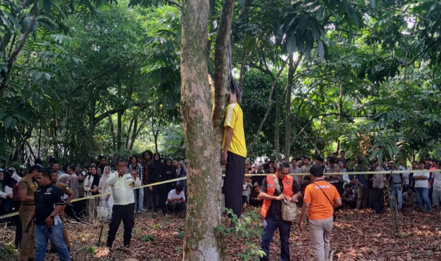 Pasien RSJ Tampan Ditemukan Tewas Tergantung di Hutan Belakang Unri