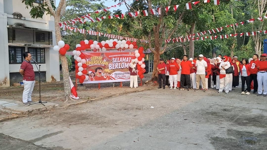Meriahkan HUT ke-81 RI, Dinsos PPPA Siak Gelar Jalan Santai dan Aneka Lomba