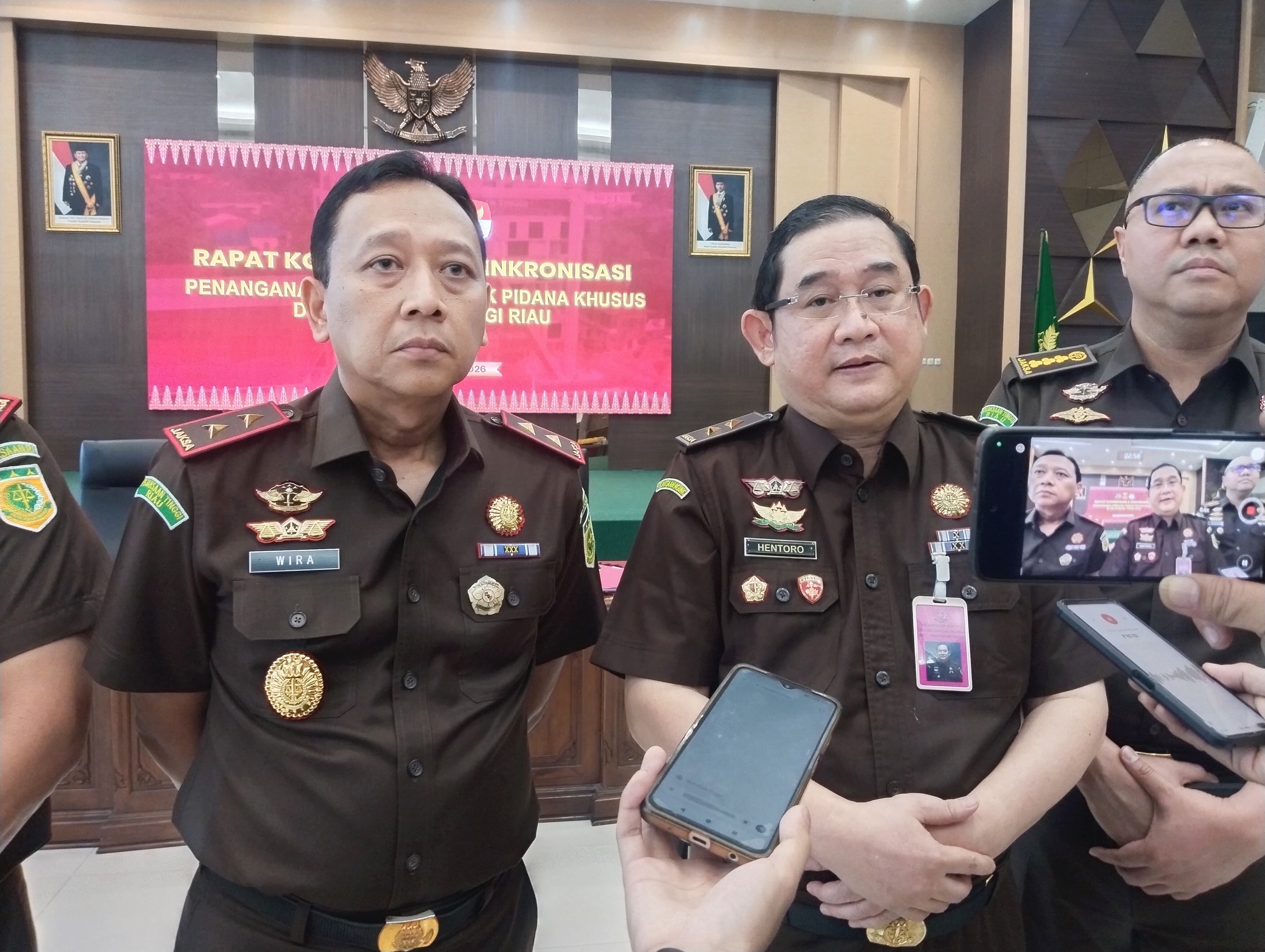 Monev Kejagung-KPK di Kejati Riau, Tiga Perkara Korupsi Jadi Perhatian