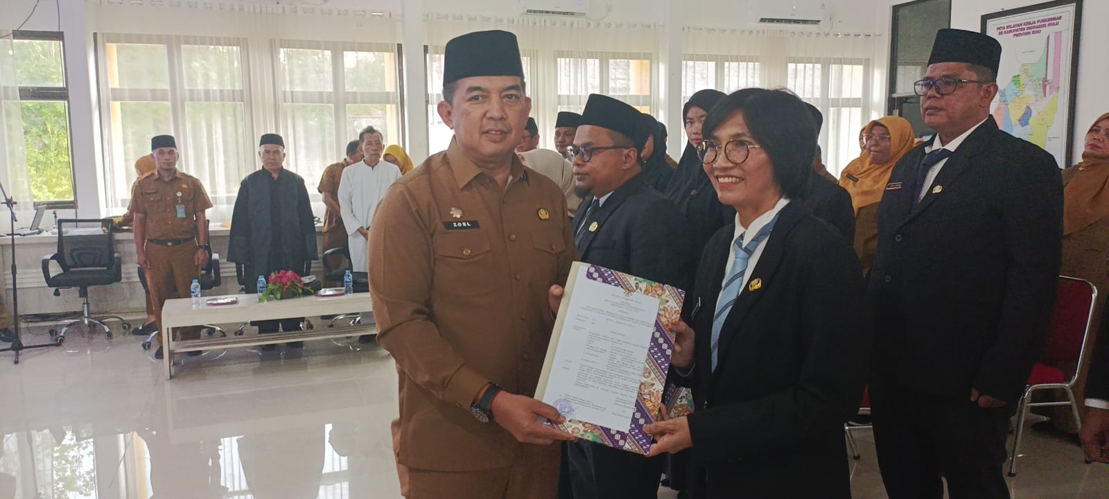 Lantik Kepala UPT Puskesmas, Sekda Inhu Tekankan Inovasi dan Integritas
