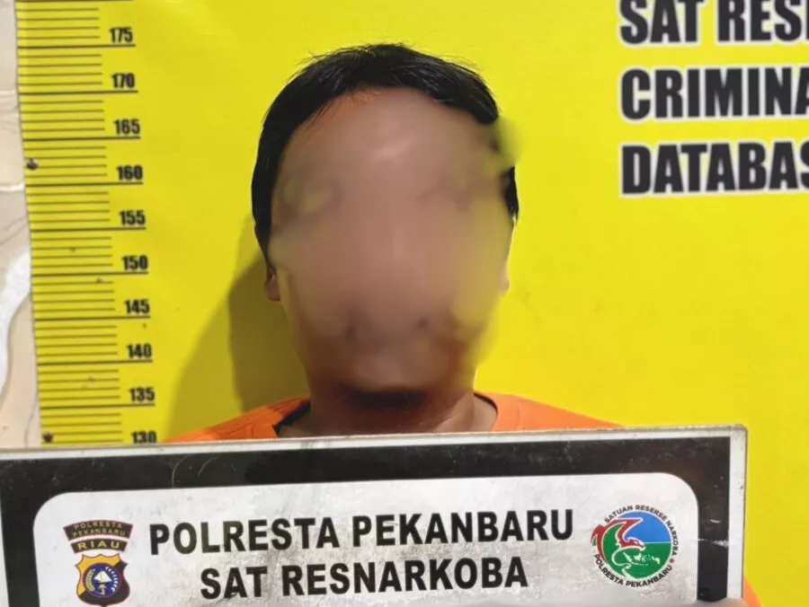 Satresnarkoba Polresta Pekanbaru Tangkap Pengedar Sabu