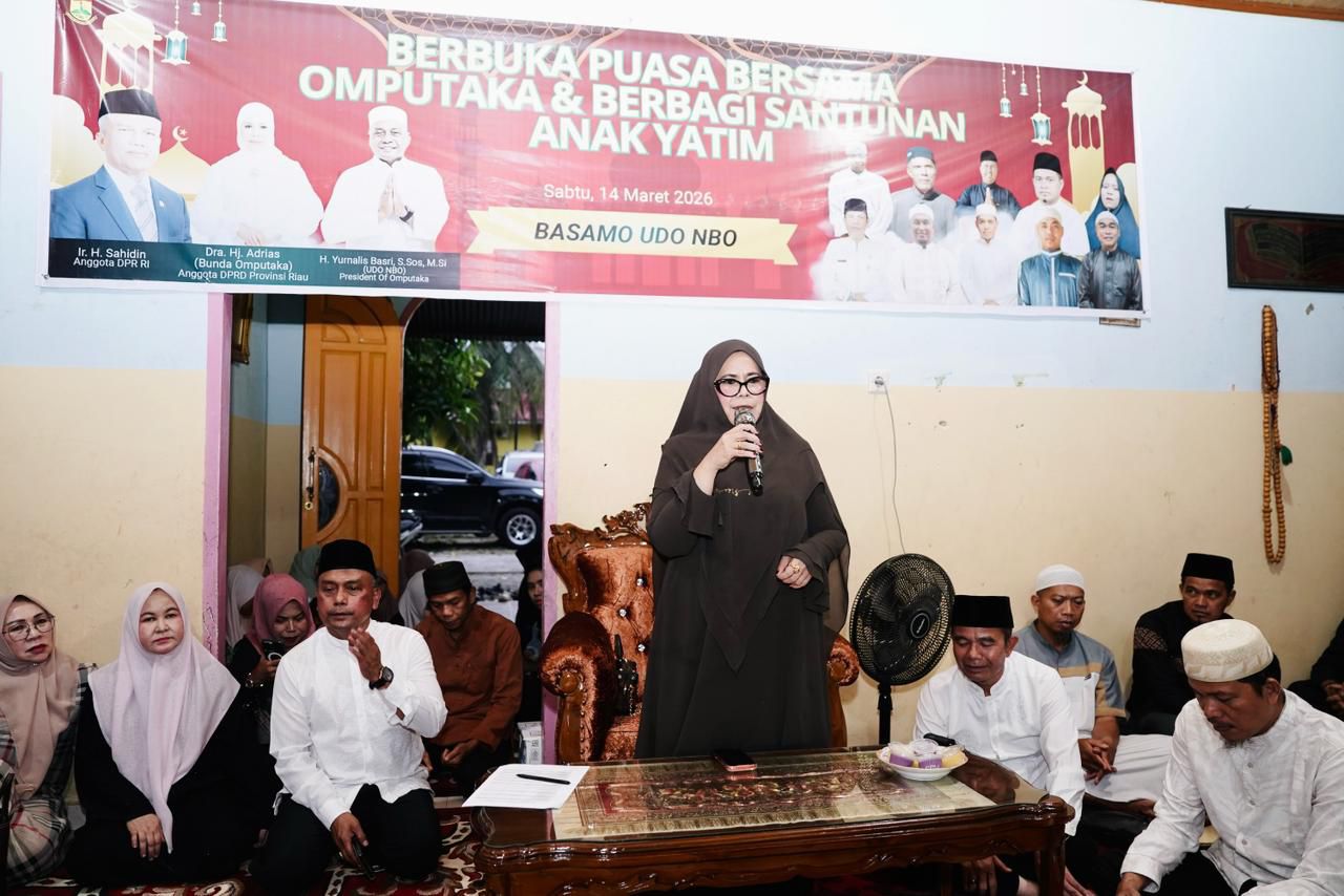 Omputaka Kampar Santuni 80 Anak Yatim Saat Buka Puasa Bersama