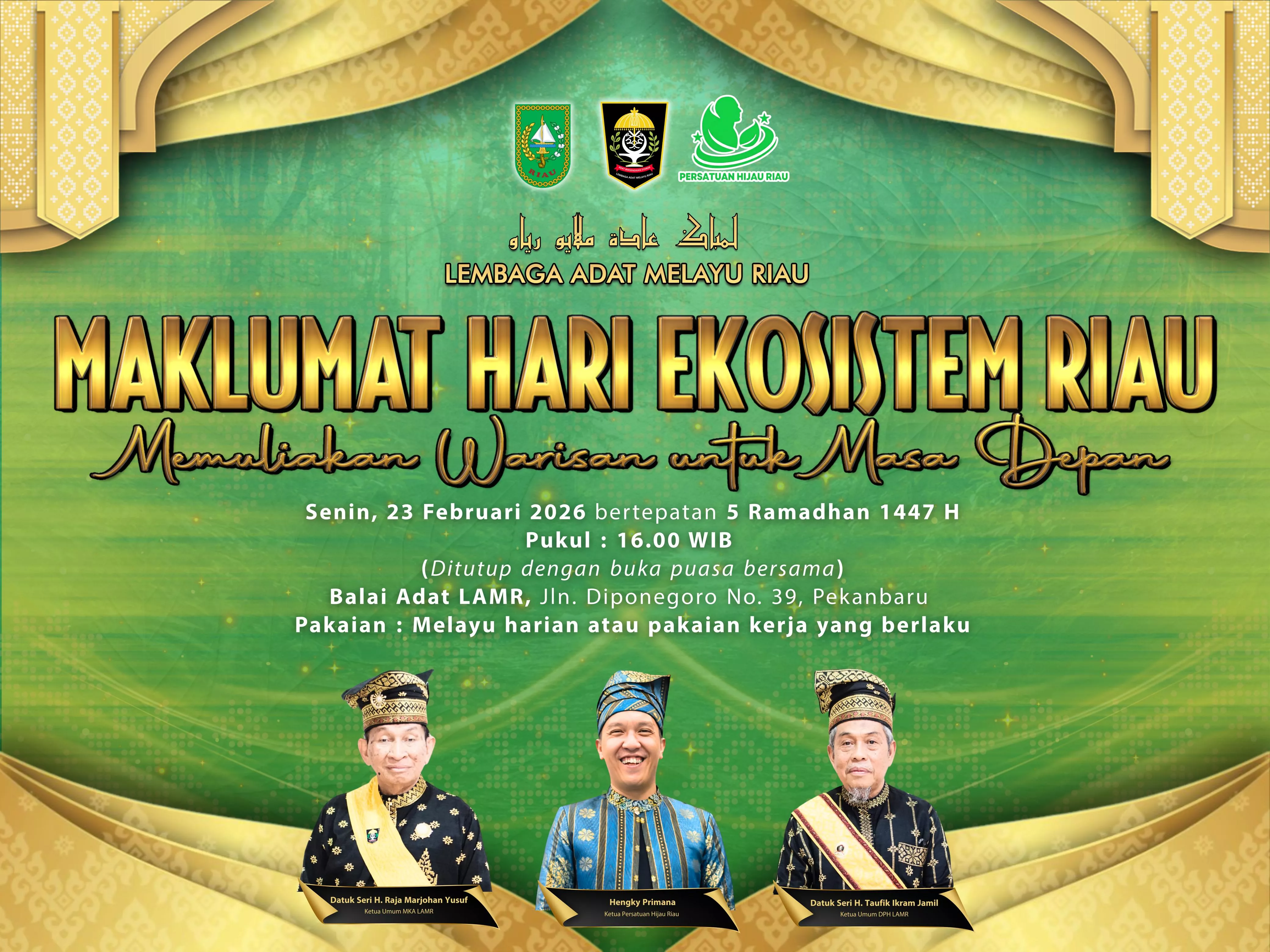 LAM Riau Siapkan Maklumat Penetapan 23 Februari Sebagai Hari Ekosistem Riau 