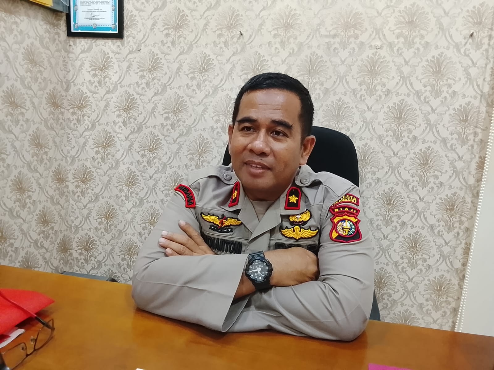 Polsek Kulim Dalami Dugaan Pengrusakan di Tenayan Raya