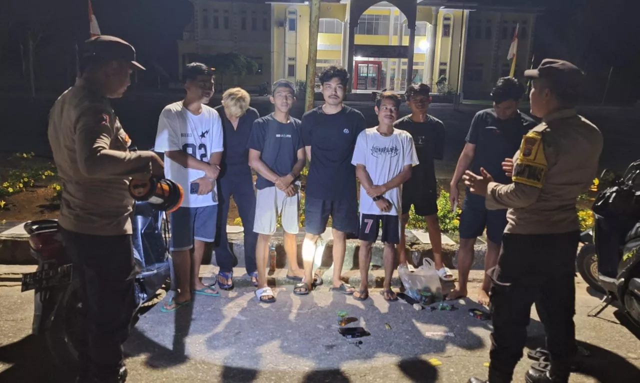 Patroli Blue Light dan KRYD, Polsek Rimba Melintang Pastikan Keamanan