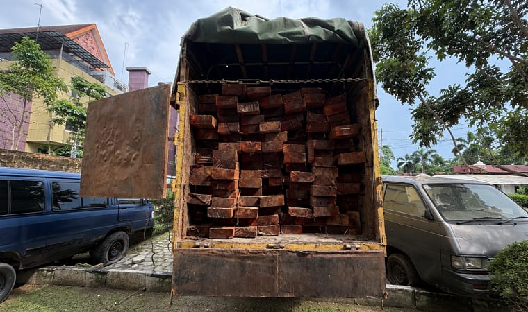 Polda Riau Bongkar Illegal Logging di Cagar Biosfer Giam Siak Kecil