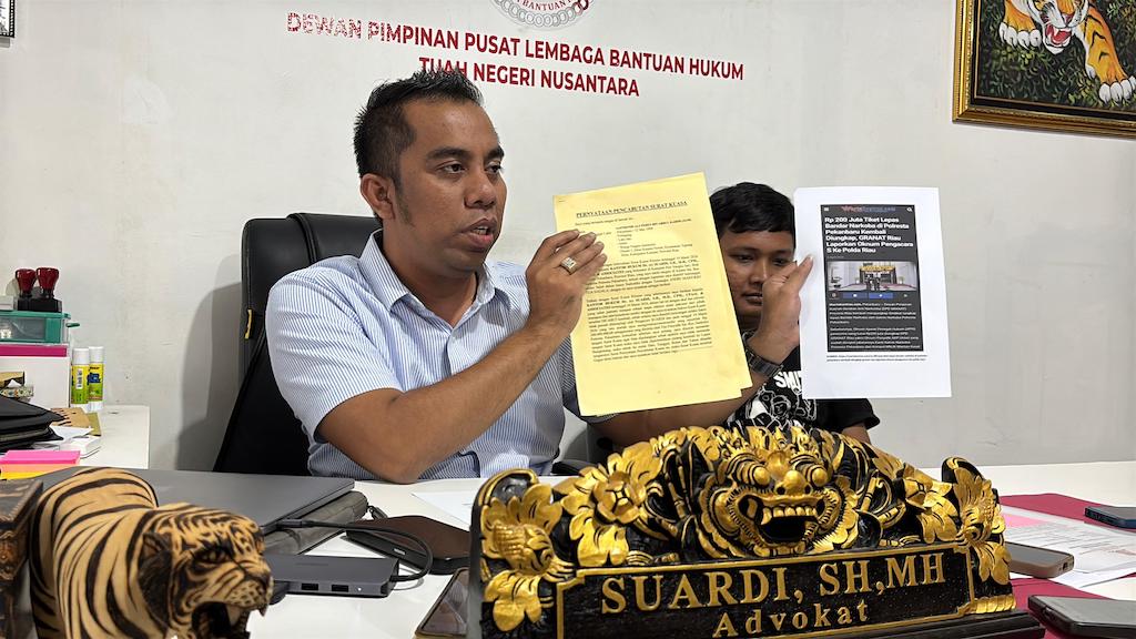 Advokat Suardi Bantah Isu 'Tangkap Lepas', Lapor Dugaan Hoaks ke Polda Riau