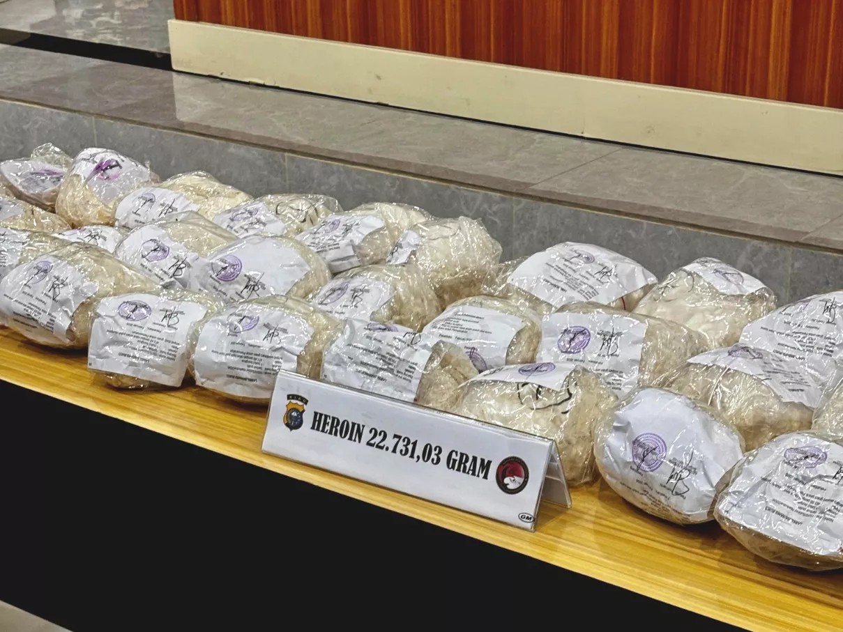 Dua Pengedar 22,7 Kg Heroin di Bengkalis Terancam Hukuman Mati