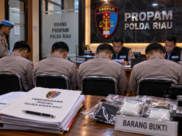 5 Polisi di Rohul Diperiksa Propam Polda Riau, Diduga Penggelapan Barang Bukti