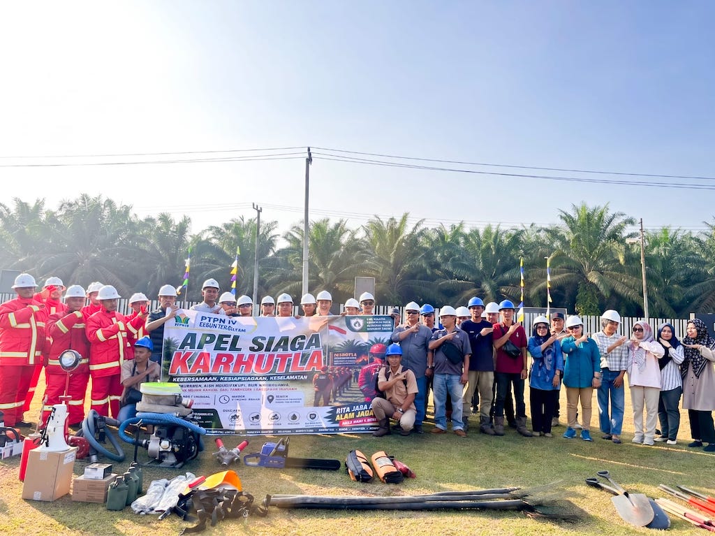 Cegah Karhutla, PTPN IV Regional III Siagakan 660 Personel dan Teknologi AI