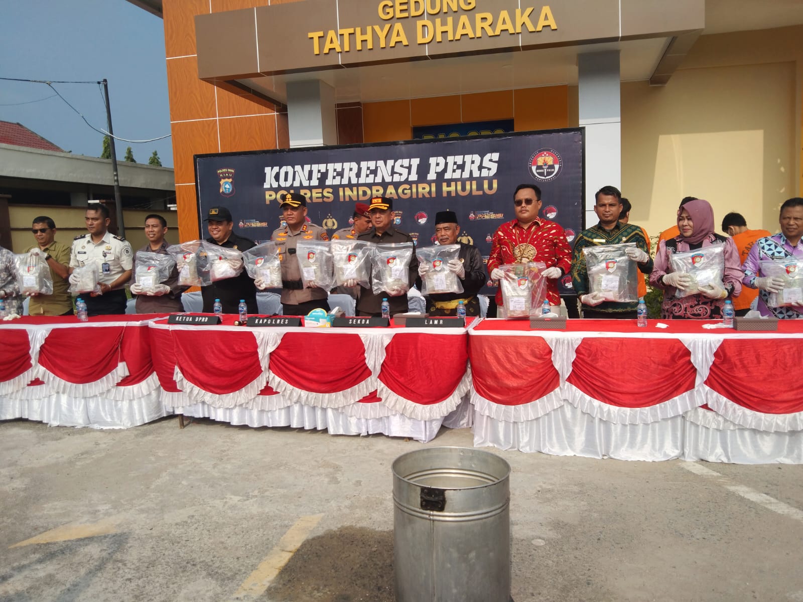 Terbesar Sepanjang Sejarah, Polres Inhu Musnahkan Narkoba Senilai Rp15 Miliar