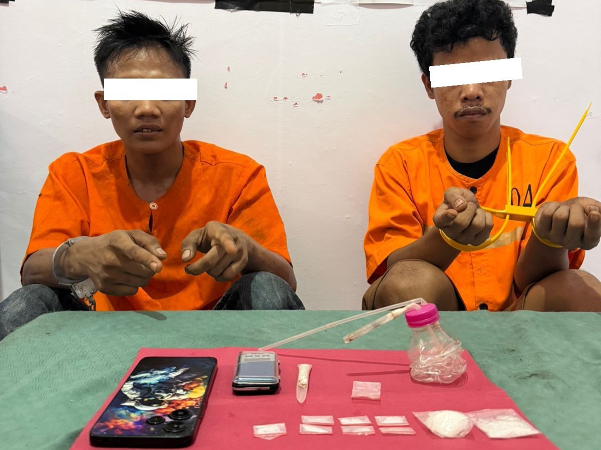 Sempat Kabur, Dua Pengedar Sabu di Mandau Dibekuk Polres Bengkalis